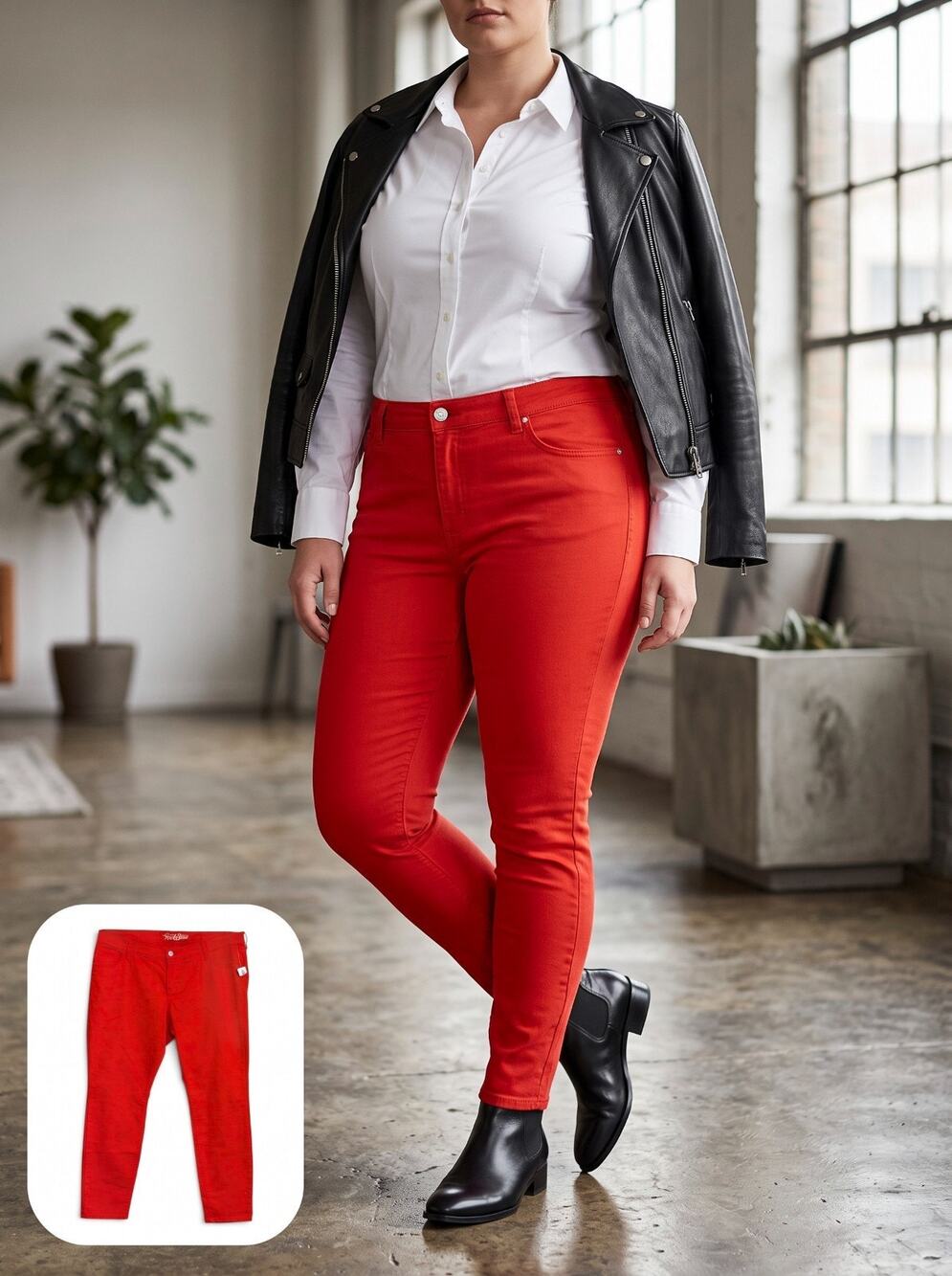 NWT 2012 Old Navy Women's Size 18 Rockstar Regular Low-Rise Tobiko Orange Red